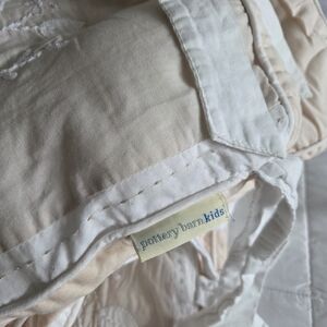 Pottery Barn Kids Beige and White Quilt